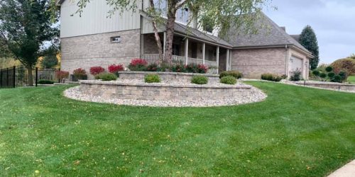 Retaining Wall, Landscaping Wall, Stone Wall, Flower Bed